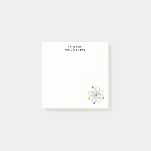 Custom Up and ATOM Funny Science Zitat Post-it Klebezettel (Vorderseite)