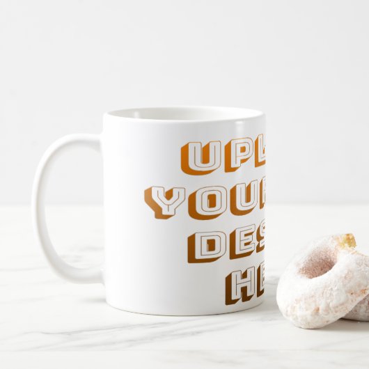 Custom Upload Design Product Kaffeetasse (Mit Donut)