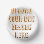 Custom Upload Design Product Pappteller (Vorderseite)