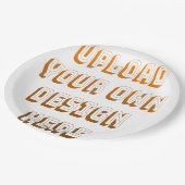 Custom Upload Design Product Pappteller (Schrägansicht)