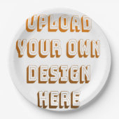 Custom Upload Design Product Pappteller (Vorderseite)