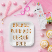 Custom Upload Design Product Pappteller (Party)