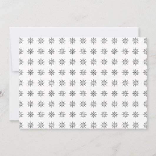 Custom Upload Foto Snowmen vor Weihnachten Mitteilungskarte (Rückseite)