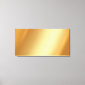 Custom Upload Your Own Photo on Gold Background Leinwanddruck (Vorderseite)