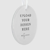Custom Upload Your Photo Acrylic Ornament (Vorderseite)