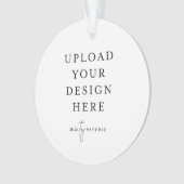 Custom Upload Your Photo Acrylic Ornament (Vorderseite)