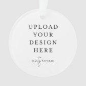 Custom Upload Your Photo Acrylic Ornament (Vorderseite)