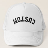 Custom Upside Down Trend University College Letter Truckerkappe (Vorderseite)