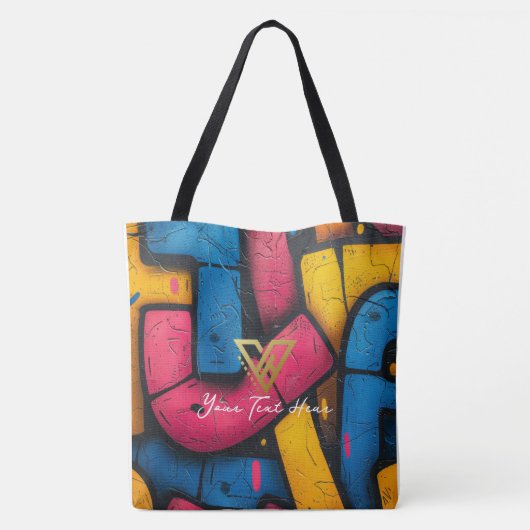 Custom: Urban Graffiti Personalisierte Tasche (Rückseite)