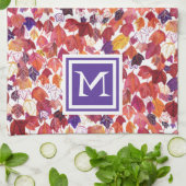 CUSTOM Ursprüngliche Fallende Blätter Wasserfarben Geschirrtuch (Gefaltet)