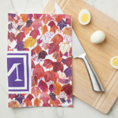 CUSTOM Ursprüngliche Fallende Blätter Wasserfarben Geschirrtuch (Viertel Falte)