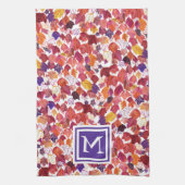 CUSTOM Ursprüngliche Fallende Blätter Wasserfarben Geschirrtuch (Vertikal)