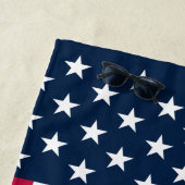 Custom US Flagge American Flag Beach Handtuch (Beispiel)