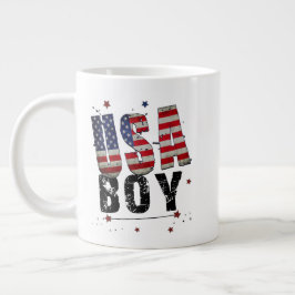 Custom USA Boy Jumbo-Tasse