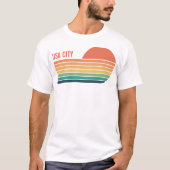 Custom USA City Staat Geography Retro Souvenir T-Shirt (Vorderseite)