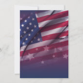 Custom USA Flag Labour Day Celebration Event Einladung (Rückseite)