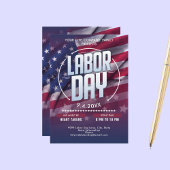 Custom USA Flag Labour Day Celebration Event Einladung