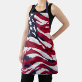 Custom USA Flag - Personalisierte Patriotic Vibes Schürze (InSitu)
