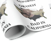 Custom USA Foto Tokest Papa Vathers Tag Geschenkpapier (Rolleneckpunkt)