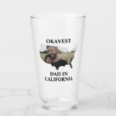 Custom USA Foto Tokest Papa Vathers Tag Glas (Vorderseite)