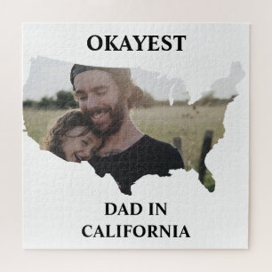Custom USA Foto Tokest Papa Vathers Tag Puzzle