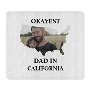 Custom USA Foto Tokest Papa Vathers Tag Schneidebrett