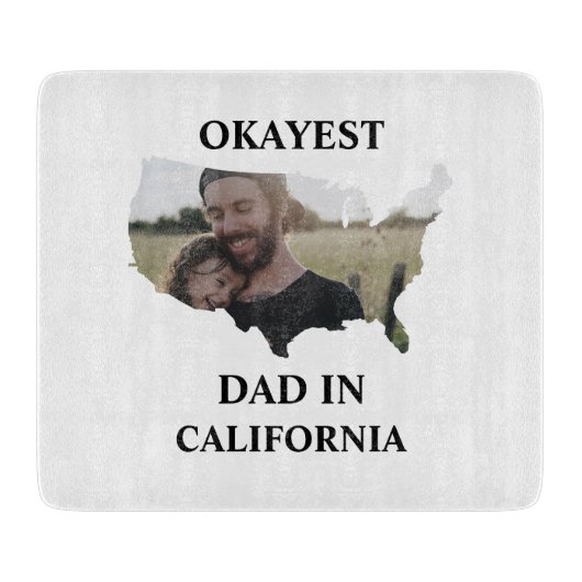 Custom USA Foto Tokest Papa Vathers Tag Schneidebrett (Vorderseite)