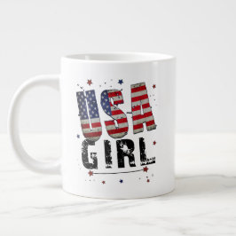 Custom USA Girl Jumbo-Tasse
