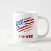 Custom USA Mama Jumbo-Tasse (Rechts)