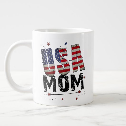 Custom USA Mama Jumbo-Tasse (Links)