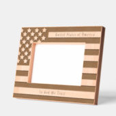 Custom USA Motto und American Flag Geätzte Rahmen (Links)