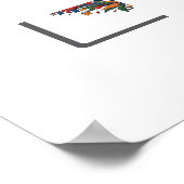 Custom USA National Soccer Bald Eagle Logo Poster (Ecke)