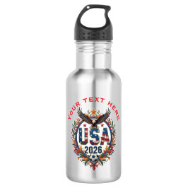 Custom USA National Soccer Team Bald Eagle Logo Edelstahlflasche
