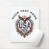 Custom USA National Soccer Team Bald Eagle Logo Mousepad (Mit Mouse)