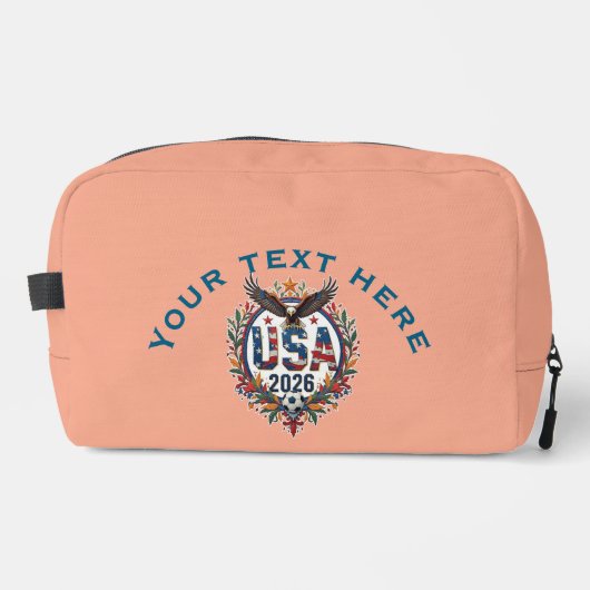 Custom USA National Soccer Team Bald Eagle Logo v2 Waschbeutel (Vorderseite)