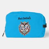 Custom USA National Soccer Team Bald Eagle Logo Waschbeutel (Rückseite)