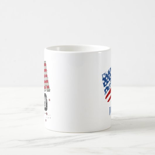 Custom USA Vater Kaffeetasse (Mittel)