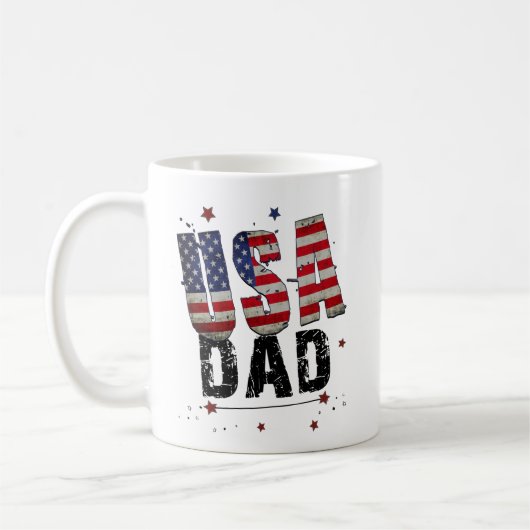 Custom USA Vater Kaffeetasse (Links)
