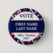 Custom USA Vote Kampagne Button (Vorderseite)
