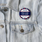 Custom USA Vote Kampagne Button (Beispiel)