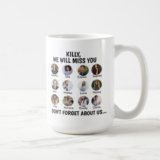 custom Used To Work With Legends 12 Photo Coworker Kaffeetasse (Rechts)