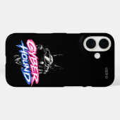 Custom User ID Cyber Hound Doberman iPhone 16 Case (Rückseite (Horizontal))