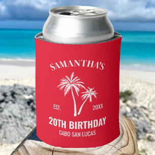 Custom Vacation 20. 30. 40. 50. Geburtstagspad Dosenkühler