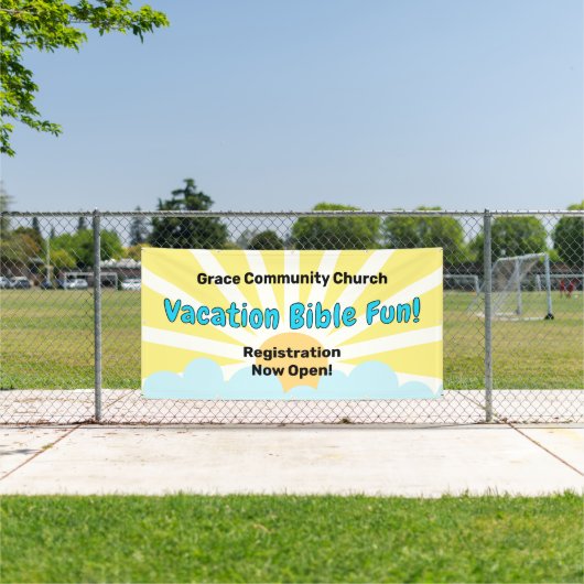 Custom Vacation Bible Fun Sunny Banner (Insitu)
