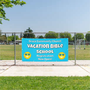 Custom Vacation Bible School Sunshine Banner