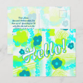 Custom Vacation Photo Template Postcard Postkarte (Vorne/Hinten)