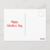 Custom Valentine Fairy Princess Red Hearts Cupids Postkarte (Rückseite)