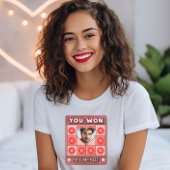 Custom Valentine Foto Liebe Shirt, Tic-Tac-Toe T-Shirt