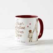 Custom Valentine Gift for Dad | Personalized Name  Tasse (VorderseiteRechts)