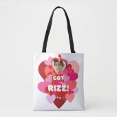 Custom Valentine Heart Pop Foto Tasche (Vorderseite)